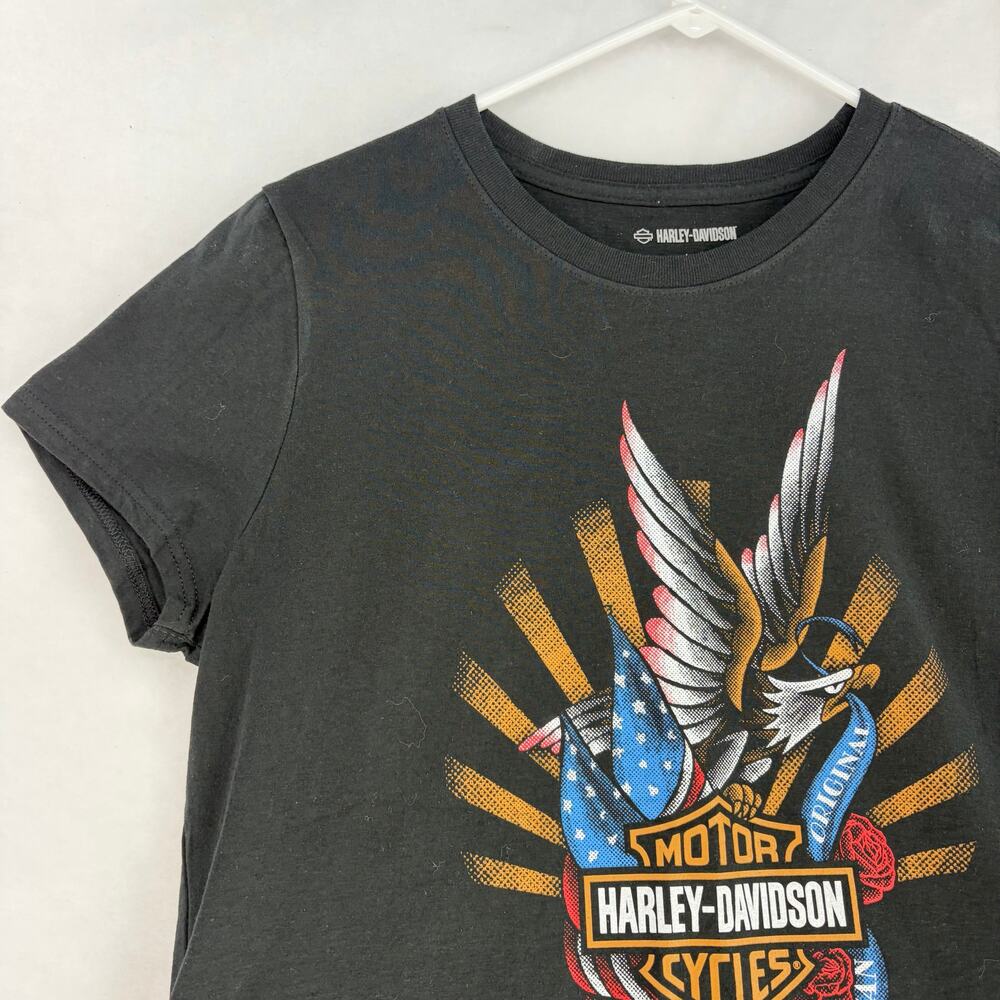 New Harley-Davidson New Port Richey Florida Eagle Graphic T-Shirt Size L - Picture 16 of 16
